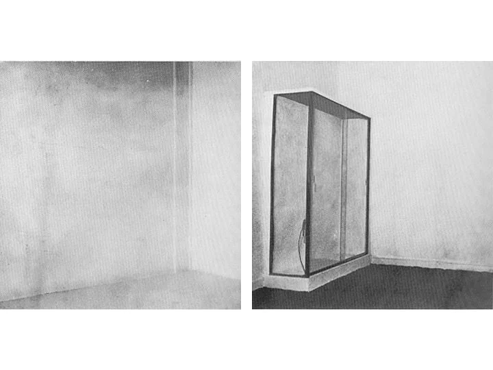Yves Klein, “Le Vide”, Iris Clert Galerie, Paris 1958. Enstalasyon