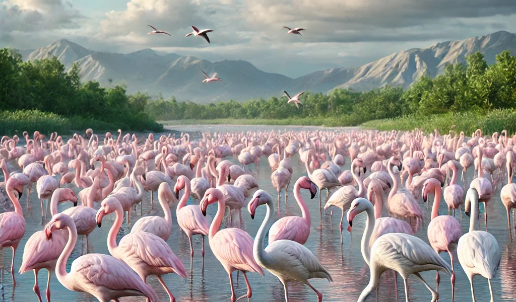 Flamingolar pembe renklerini neden bazen kaybederler?